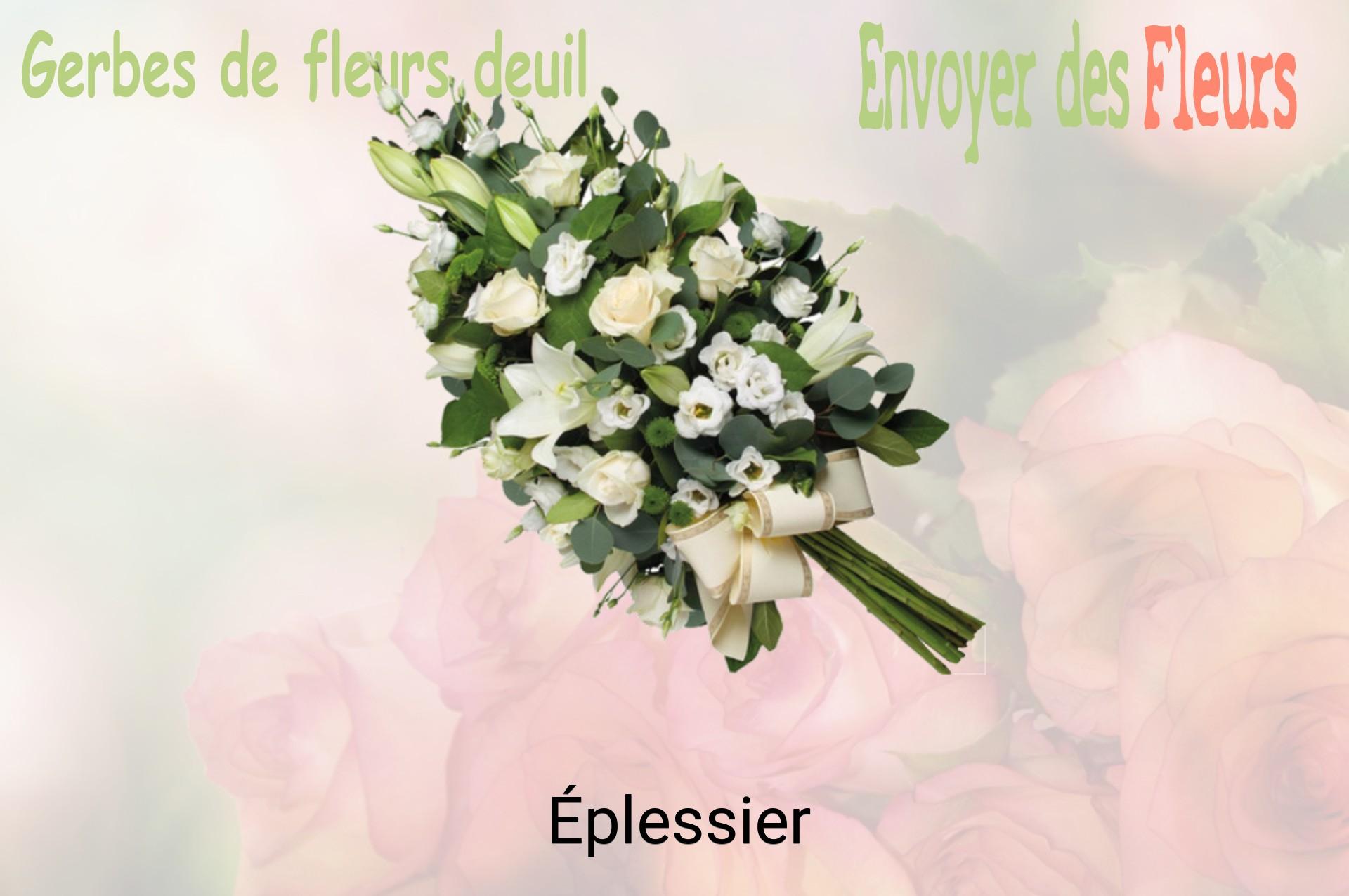 Gerbe de fleurs de deuil livrée à Éplessier